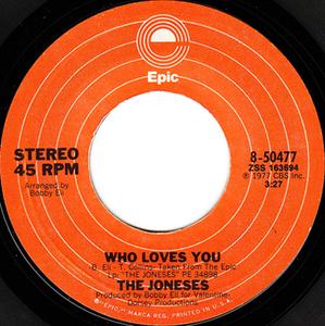 Back Cover Single The Joneses - Lies