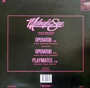 Back Cover Single Midnight Star - Operator