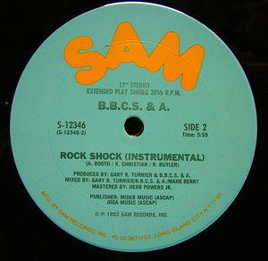 Back Cover Single B.b.c.s. & A. - Rock Shock