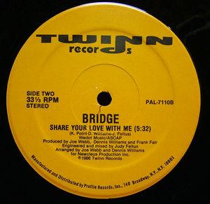 Back Cover Single Bridge - Don't go please stay