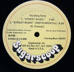 Back Cover Single The Bang Gang - Street Music