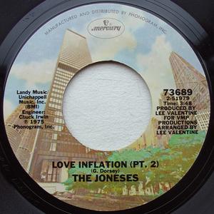 Back Cover Single The Joneses - Love Inflation