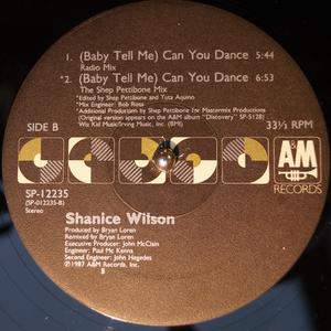 Back Cover Single Shanice Wilson - (Baby Tell Me) Can You Dance