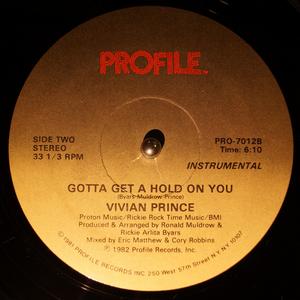 Back Cover Single Vivian Prince - Gotta Get A Hold On You