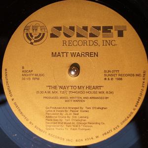 Back Cover Single Matt Warren - The Way To My Heart