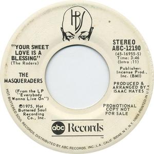 Back Cover Single The Masqueraders - Your Sweet Love Is A Blessing
