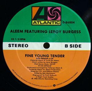 Back Cover Single Aleem - Fine Young Tender