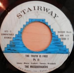 Back Cover Single The Masqueraders - The Truth Is Free