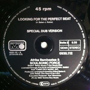 Back Cover Single Afrika Bambaataa - Looking For The Perfect Beat