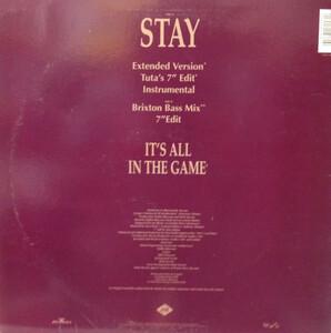 Back Cover Single Glenn Jones - Stay