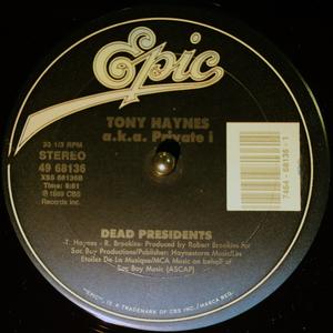 Back Cover Single Tony Haynes A.k.a. Private I - I'll Still Respect You In The Morning