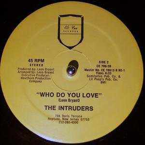 Back Cover Single The Intruders - Who Do You Love