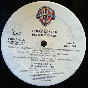 Back Cover Single Terry Dexter - Better Than Me