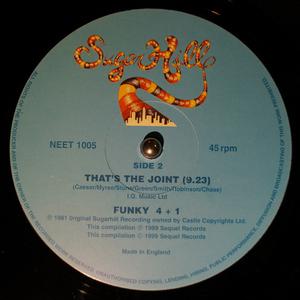 Back Cover Single Funky 4 Plus 1 - That's The Joint