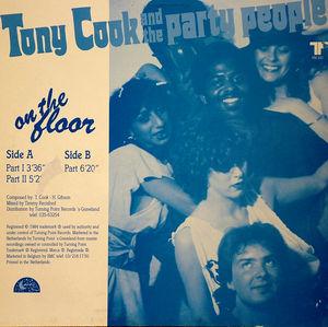 Back Cover Single Tony Cook (and The Party People) - On The Floor