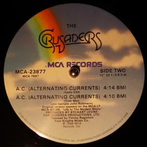 Back Cover Single Crusaders - A.C. (alternating Currents)