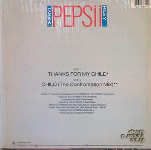 Back Cover Single Cheryl Pepsii Riley - Thanks For My Child