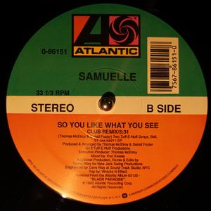 Back Cover Single Samuelle - So You Like What You See