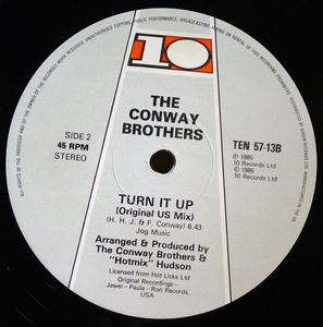 Back Cover Single The Conway Brothers - Turn It Up
