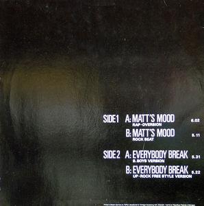 Back Cover Single Breakout Krew - Matt's Mood