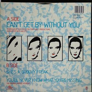 Back Cover Single The Real Thing - Can't Get Without You (the decade remix)