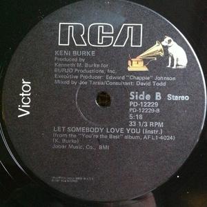 Back Cover Single Keni Burke - Let Somebody Love You