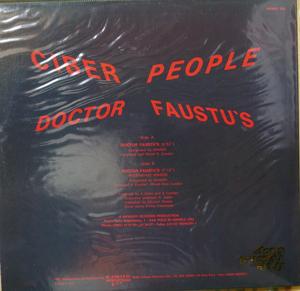 Back Cover Single Cyber People - Doctor Faustu's