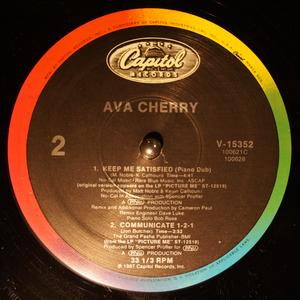Back Cover Single Ava Cherry - Keep Me Satisfied