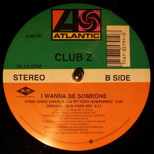 Back Cover Single Club Z - I Wanna Be Someone
