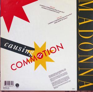 Back Cover Single Madonna - Causing A Commotion