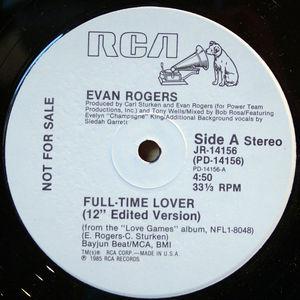 Back Cover Single Evan Rogers - Full Time Lover