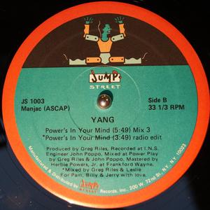 Back Cover Single Yang - Power's In Your Mind