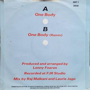 Back Cover Single Marc Reed - One Body
