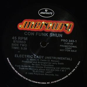 Back Cover Single Con Funk Shun - Electric Lady