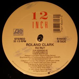 Back Cover Single Roland Clark - Ru Ru?
