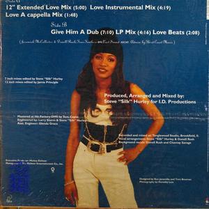 Back Cover Single Tene Williams - Give Him A Love He Can Feel