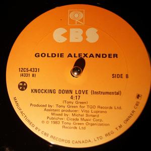 Back Cover Single Goldie Alexander - Knocking Down Love