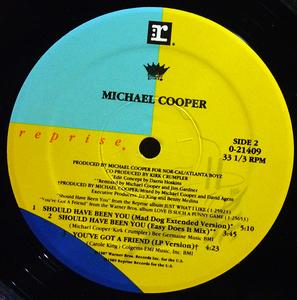 Back Cover Single Michael Cooper - Should Have Been You