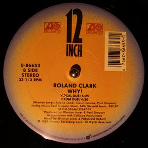 Back Cover Single Roland Clark - Why!