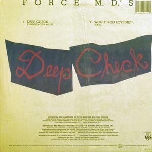 Back Cover Single Force M.d.'s - Deep Check
