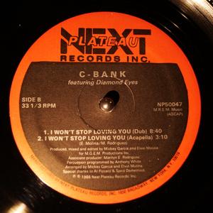 Back Cover Single C-bank - I Won't Stop Loving You