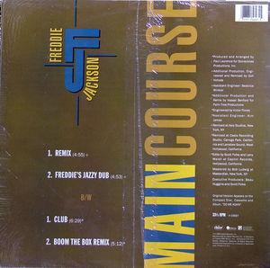 Back Cover Single Freddie Jackson - Main Course