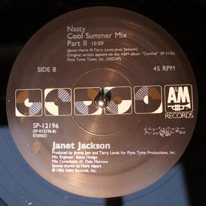 Back Cover Single Janet Jackson - Nasty (cools Summer Mix)