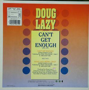 Back Cover Single Doug Lazy - Can't Get Enough