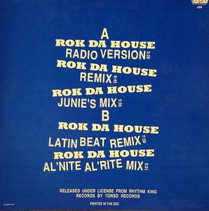 Back Cover Single The Beatmasters - Rock Da House