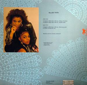 Back Cover Single Royalle Delite - Spend A Little Time With Me