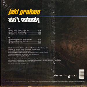 Back Cover Single Jaki Graham - Ain't Nobody