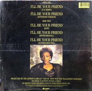 Back Cover Single Precious Wilson - I'll Be Your Friend