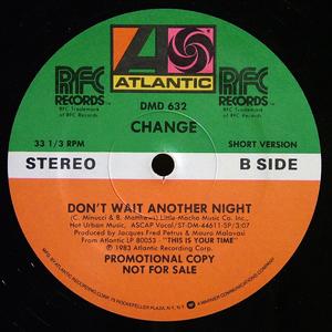 Back Cover Single Change - Don't Wait Another Night
