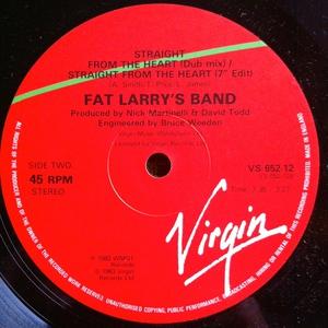 Back Cover Single Fat Larry's Band - Straight From The Heart